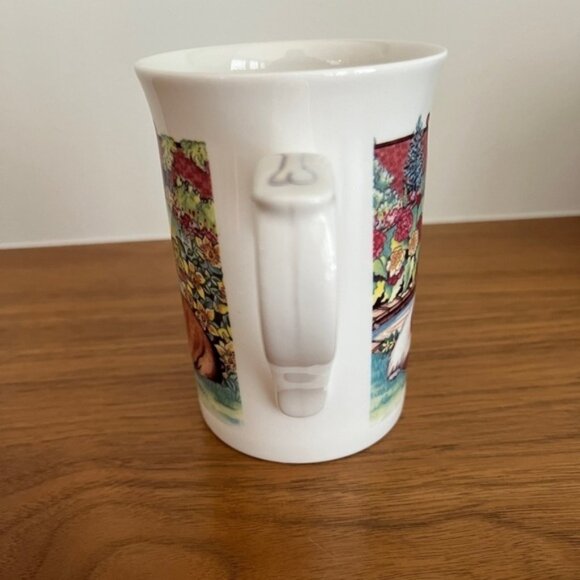 KINGSBURY Fine Bone China Mug Coffee Three Dogs Bone Ball Motif Dog Lover Gift - Picture 3 of 13